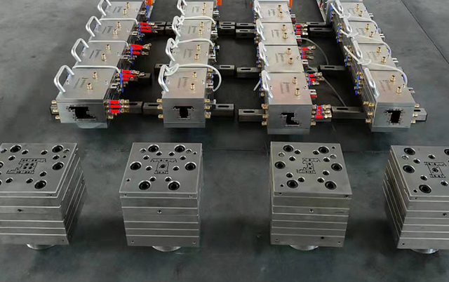 plastic extrusion machine assembly workshop