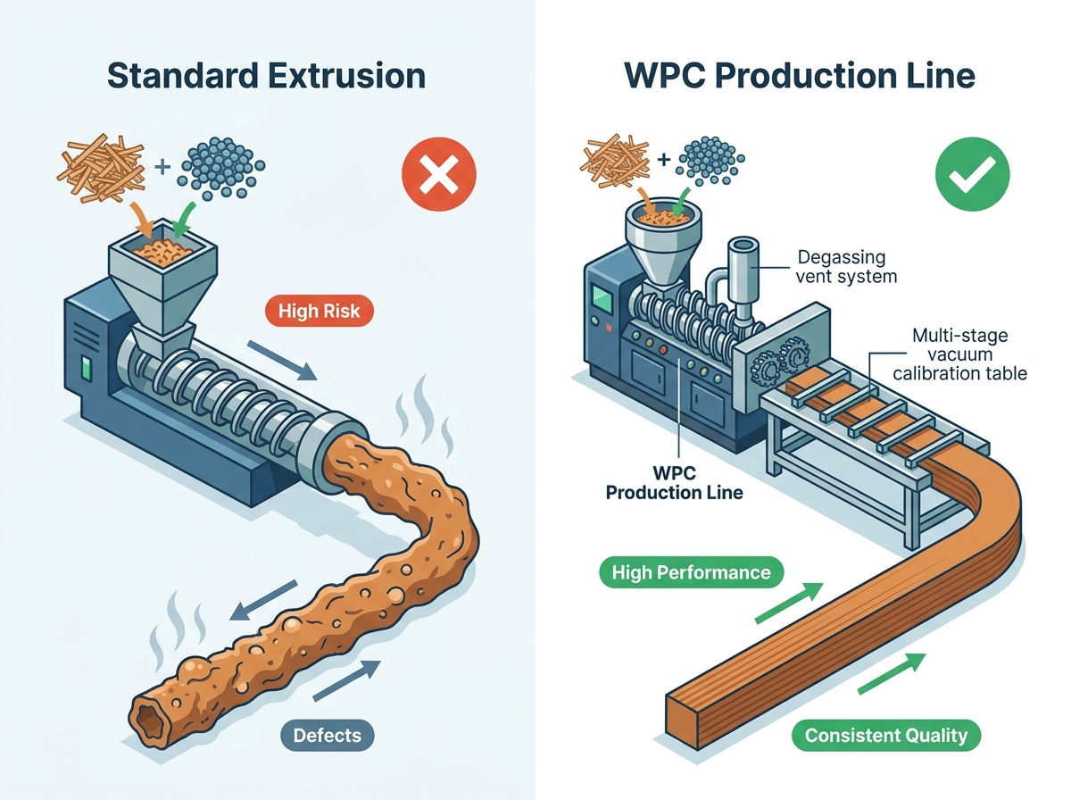 High Performance WPC Production Line Machinery
